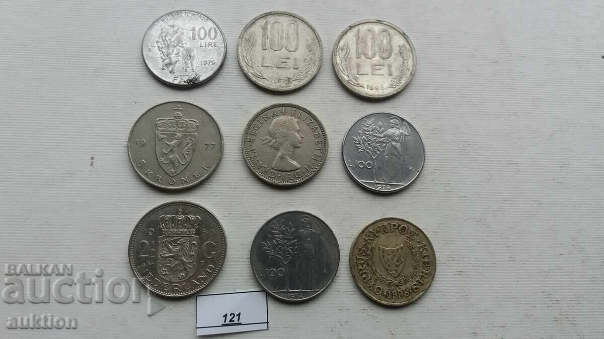 9 NUMBERS OF DIFFERENT COINS FROM AROUND THE WORLD - 5