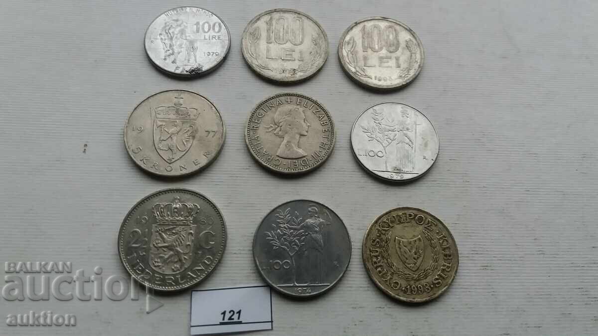 9 NUMBERS OF DIFFERENT COINS FROM AROUND THE WORLD - 6