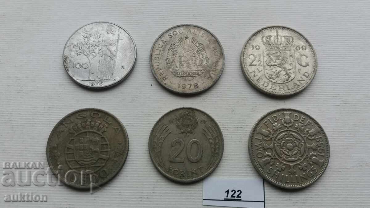 6 NUMBERS OF DIFFERENT COINS FROM AROUND THE WORLD with price 4.99 BGN | € 2.55 6 NUMBERS OF DIFFERENT COINS FROM AROUND THE WORLD with price 4.99 BGN | € 2.55