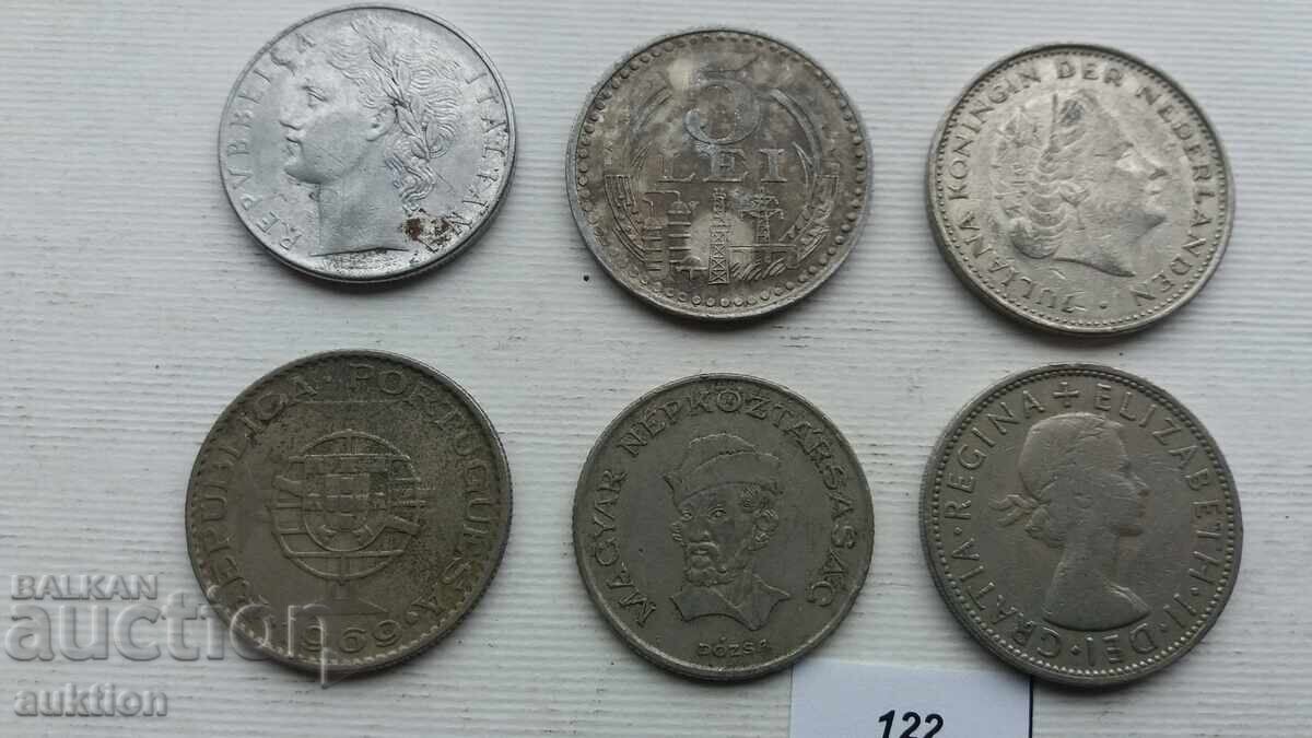 6 NUMBERS OF DIFFERENT COINS FROM AROUND THE WORLD - 5 6 NUMBERS OF DIFFERENT COINS FROM AROUND THE WORLD - 5