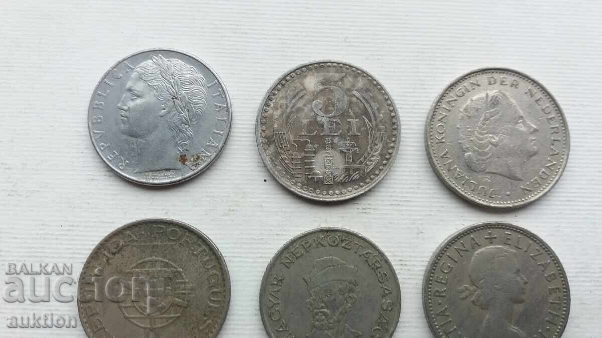 6 NUMBERS OF DIFFERENT COINS FROM AROUND THE WORLD - 6 6 NUMBERS OF DIFFERENT COINS FROM AROUND THE WORLD - 6
