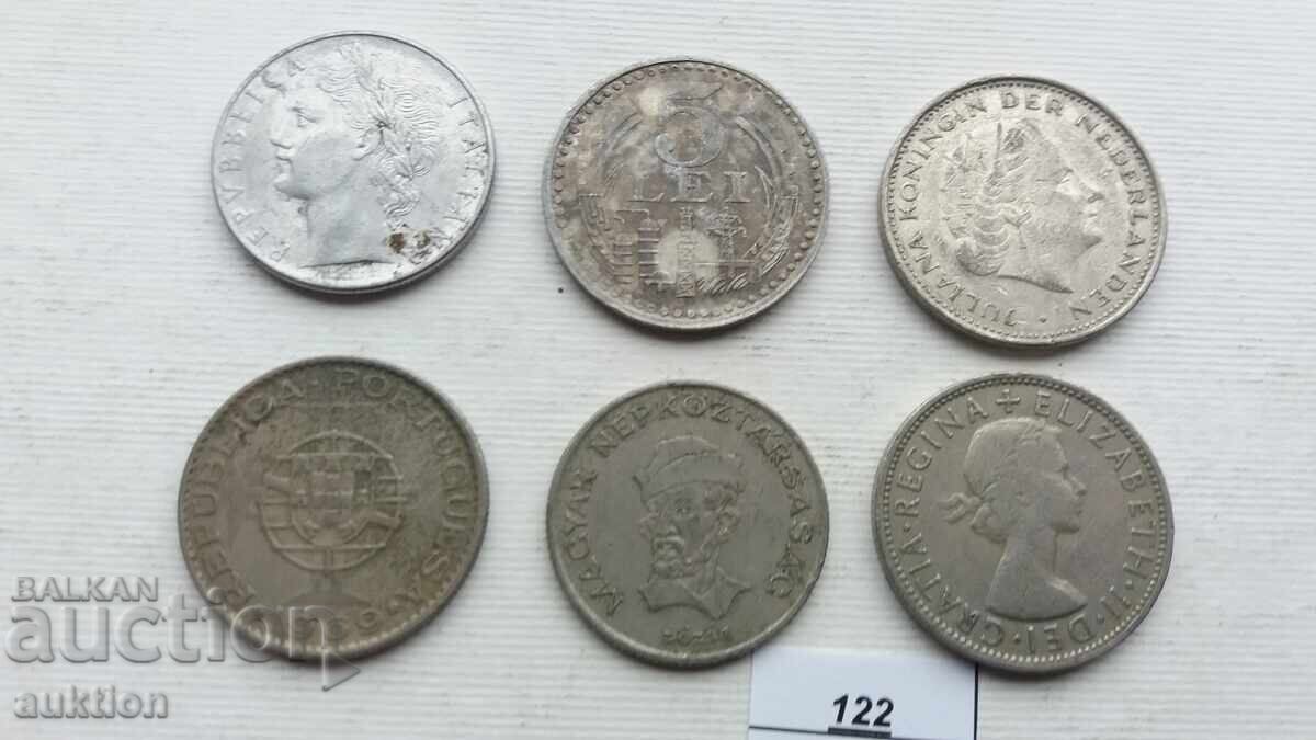 6 NUMBERS OF DIFFERENT COINS FROM AROUND THE WORLD - 7 6 NUMBERS OF DIFFERENT COINS FROM AROUND THE WORLD - 7