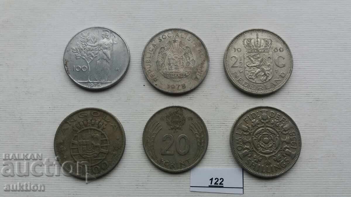6 NUMBERS OF DIFFERENT COINS FROM AROUND THE WORLD 6 NUMBERS OF DIFFERENT COINS FROM AROUND THE WORLD