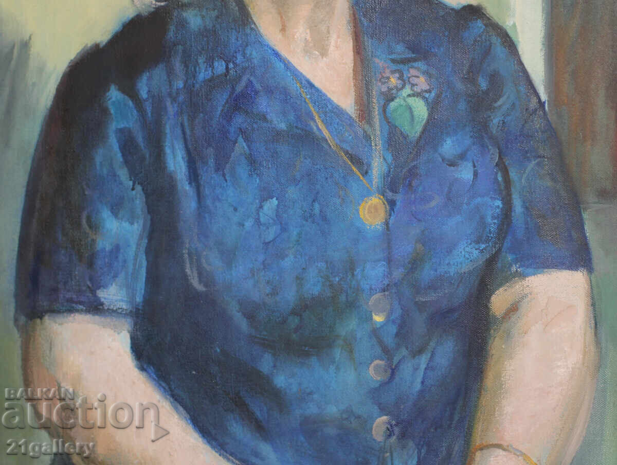Prof. Doncho Valchev (1932 - 2004) Female portrait oil paints - 5 Prof. Doncho Valchev (1932 - 2004) Female portrait oil paints - 5