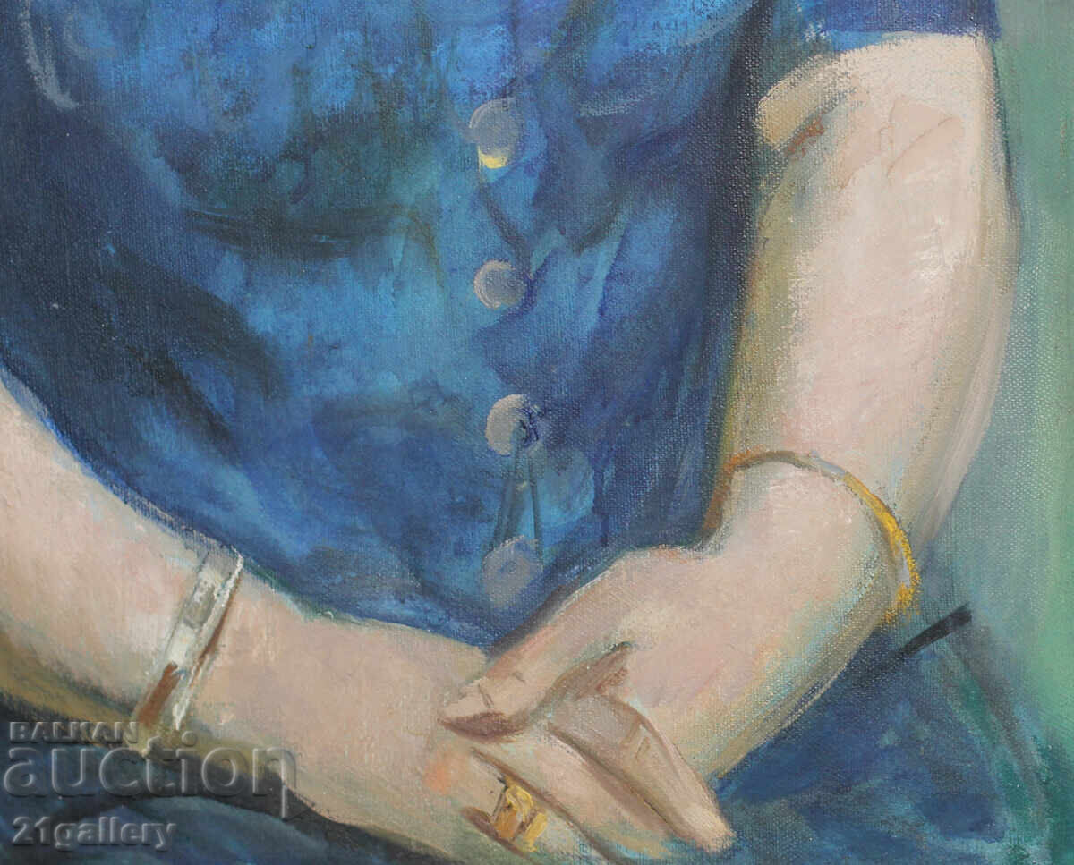 Prof. Doncho Valchev (1932 - 2004) Female portrait oil paints - 6 Prof. Doncho Valchev (1932 - 2004) Female portrait oil paints - 6