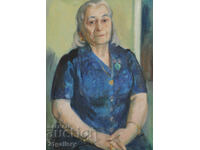 Prof. Doncho Valchev (1932 - 2004) Female portrait oil paints