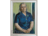 Prof. Doncho Valchev (1932 - 2004) Female portrait oil paints
