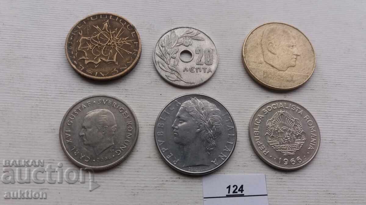 6 NUMBERS OF DIFFERENT COINS FROM AROUND THE WORLD - 5 6 NUMBERS OF DIFFERENT COINS FROM AROUND THE WORLD - 5