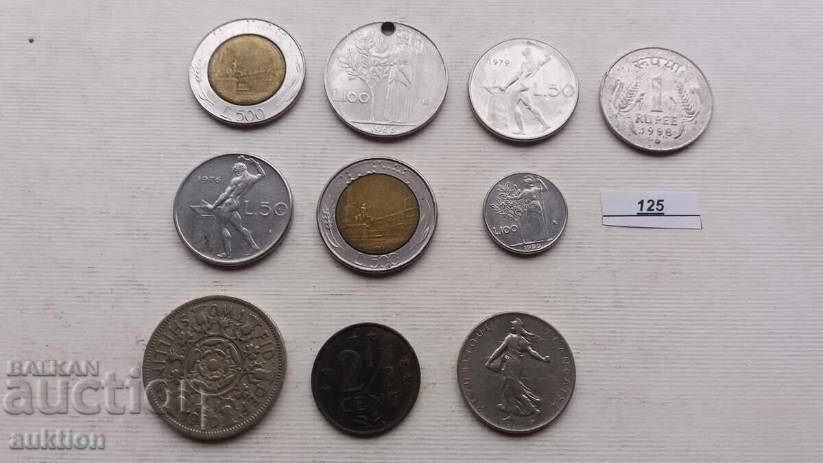 10 NUMBERS OF DIFFERENT COINS FROM AROUND THE WORLD 10 NUMBERS OF DIFFERENT COINS FROM AROUND THE WORLD