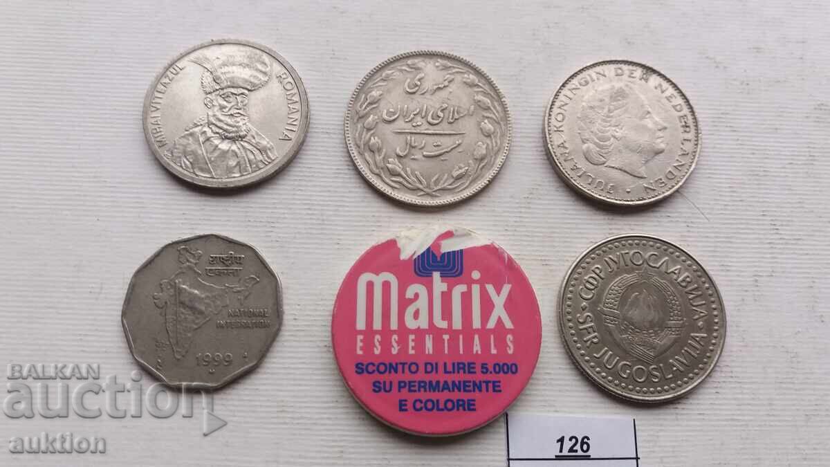 6 NUMBERS OF DIFFERENT COINS FROM AROUND THE WORLD - 5 6 NUMBERS OF DIFFERENT COINS FROM AROUND THE WORLD - 5