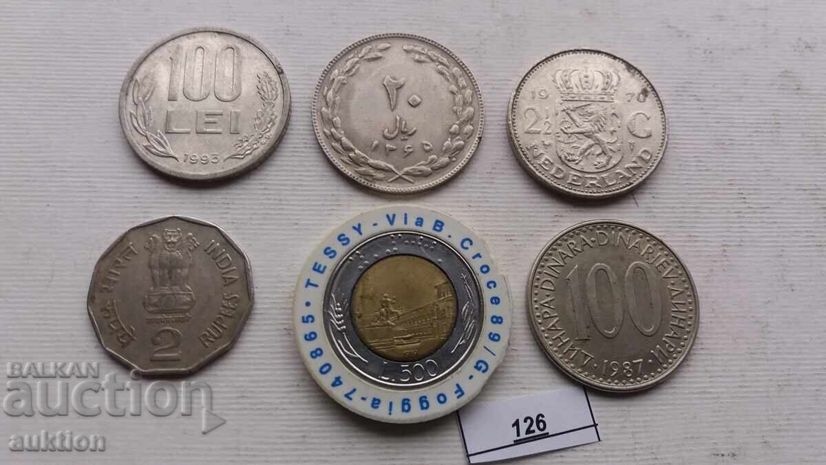 6 NUMBERS OF DIFFERENT COINS FROM AROUND THE WORLD - 7 6 NUMBERS OF DIFFERENT COINS FROM AROUND THE WORLD - 7