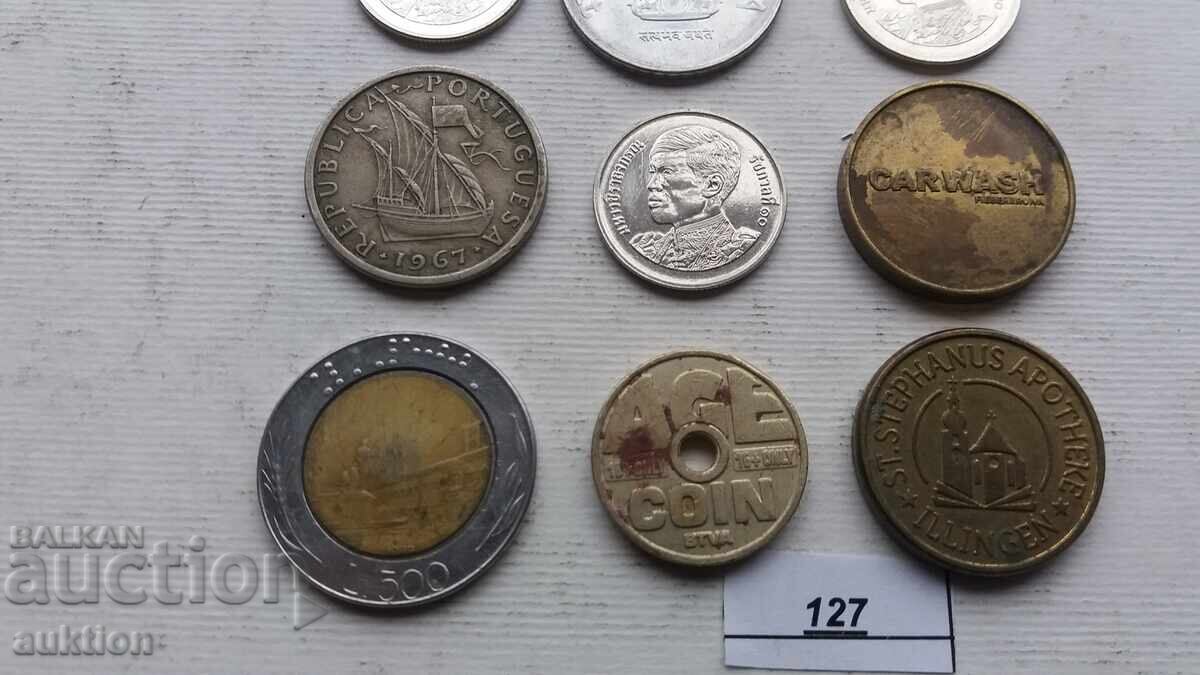 9 NUMERE DE MONEDE DIFERITE DIN PRIN LUMEA cu preț 6.99 BGN | € 3.57 9 NUMERE DE MONEDE DIFERITE DIN PRIN LUMEA cu preț 6.99 BGN | € 3.57