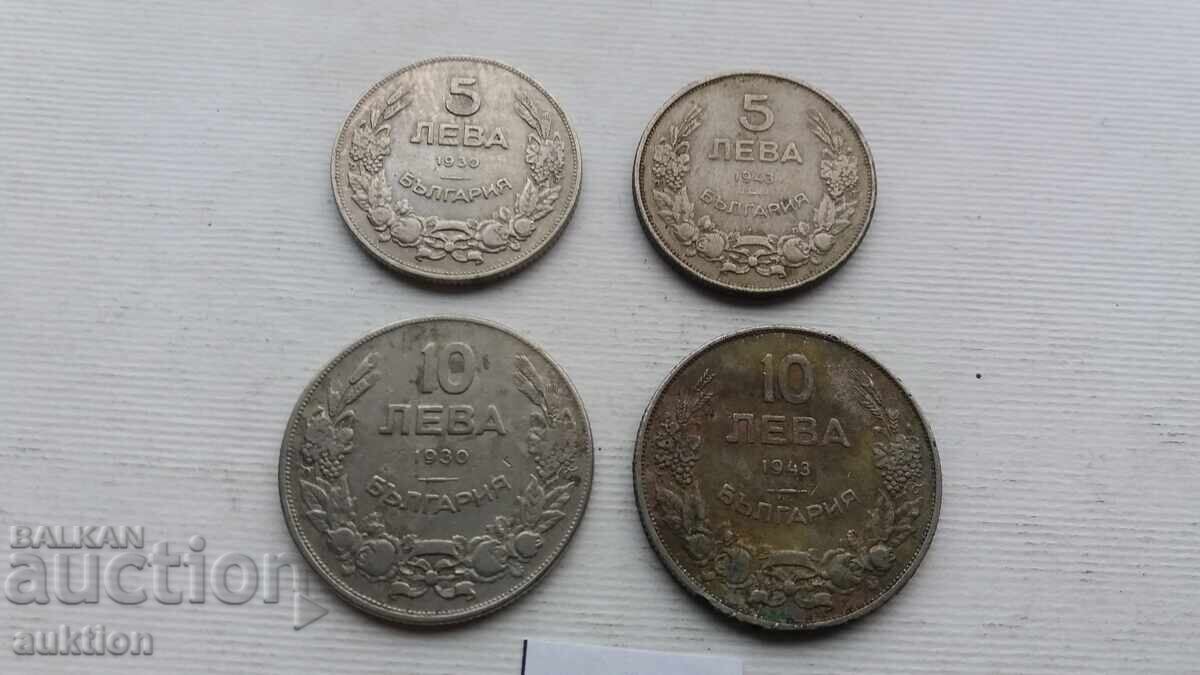 Licitație 5 ȘI 10 LEVA 1930 ȘI 1943 Licitație 5 ȘI 10 LEVA 1930 ȘI 1943