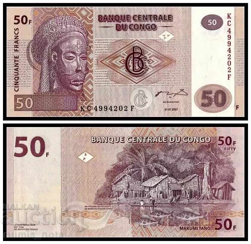 Congo 50 francs 2007 UNC Congo 50 francs 2007 UNC