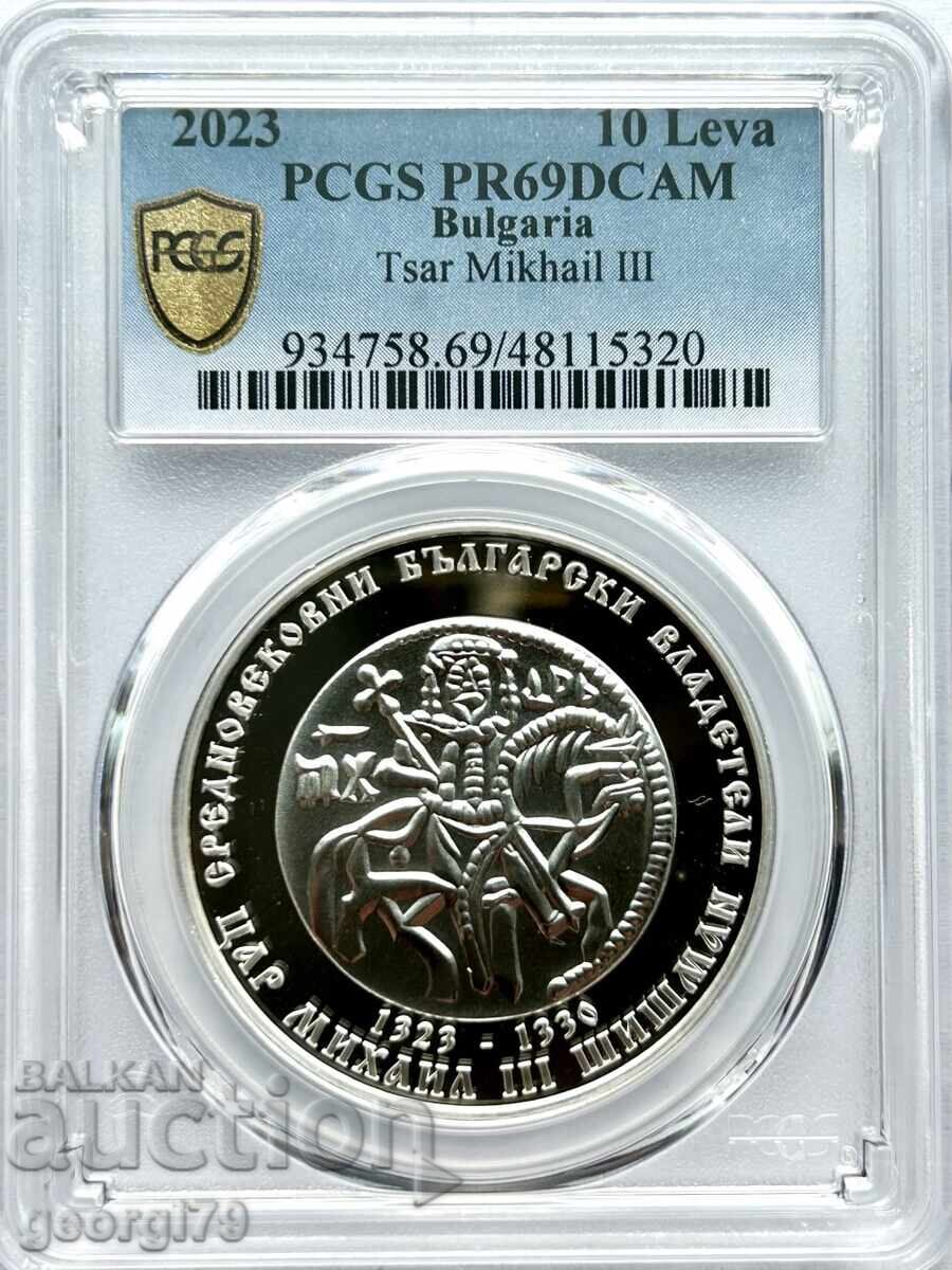 10 BGN 2023 PR 69 DCAM Tsar Shishman with price 470.00 BGN | € 240.31 10 BGN 2023 PR 69 DCAM Tsar Shishman with price 470.00 BGN | € 240.31