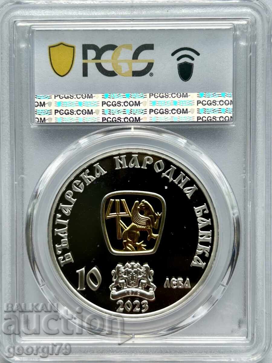 Auction 10 BGN 2023 PR 69 DCAM Tsar Shishman Auction 10 BGN 2023 PR 69 DCAM Tsar Shishman