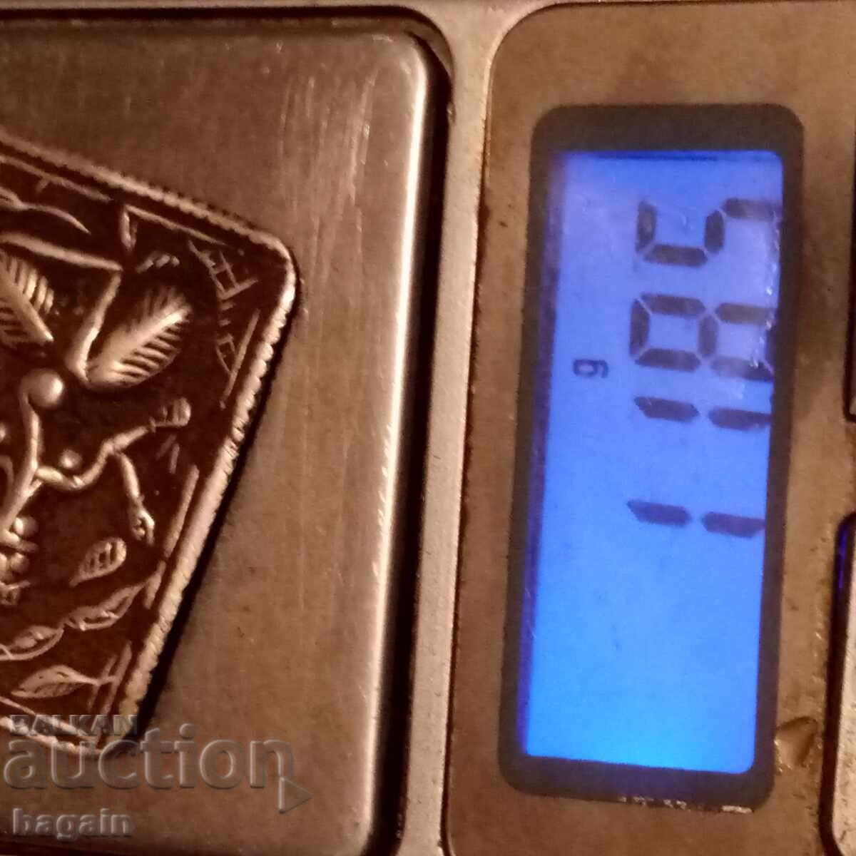 Delivery of Silver talisman. Ganesha and Lakshmi.