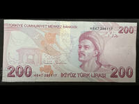 Turkey 200 Lira 2009 -25 Pick 227 Ref 6117 Unc