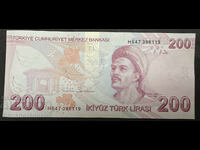 Turkey 200 Lira 2009 -25 Pick 227 Ref 6119 Unc