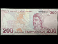 Turkey 200 Lira 2009 -25 Pick 227 Ref 6122 Unc