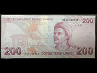 Turkey 200 Lira 2009 -25 Pick 227 Ref 6125 Unc