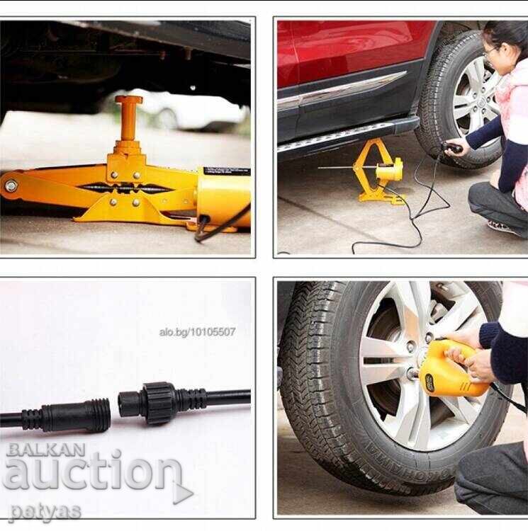 Auction  Electric car jack 3 tons with wrench – 12V