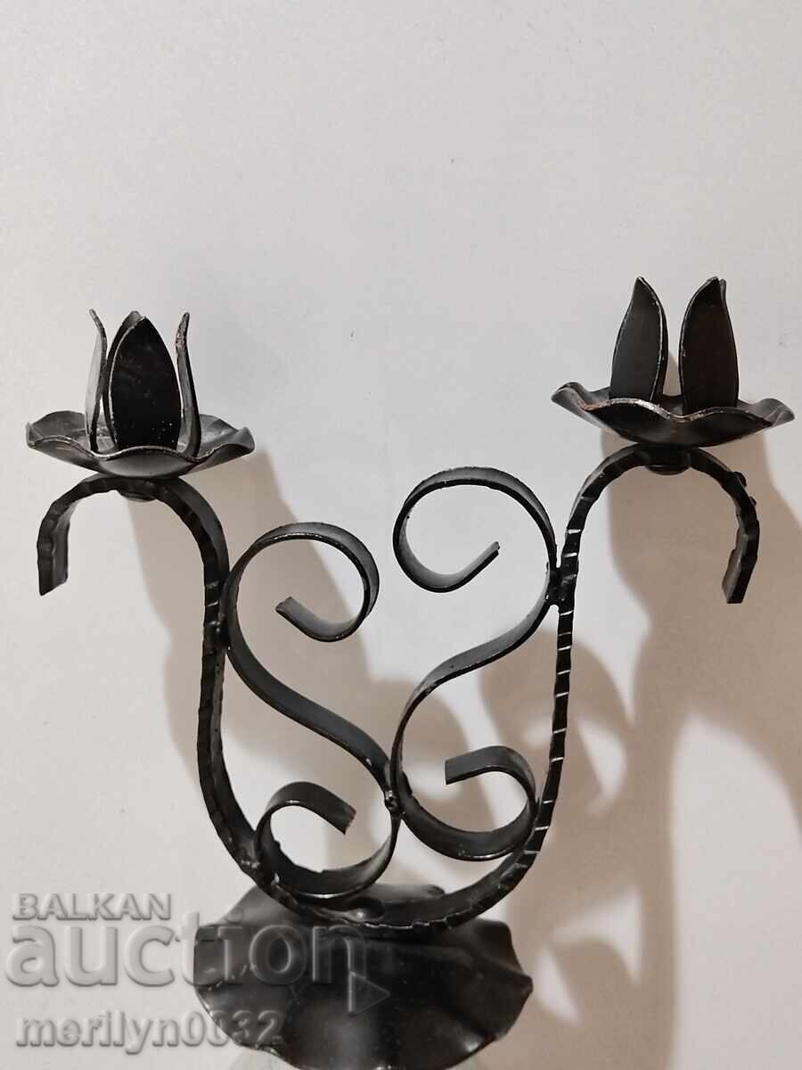 Candlestick wrought iron with price 39.00 BGN | € 19.94 Candlestick wrought iron with price 39.00 BGN | € 19.94