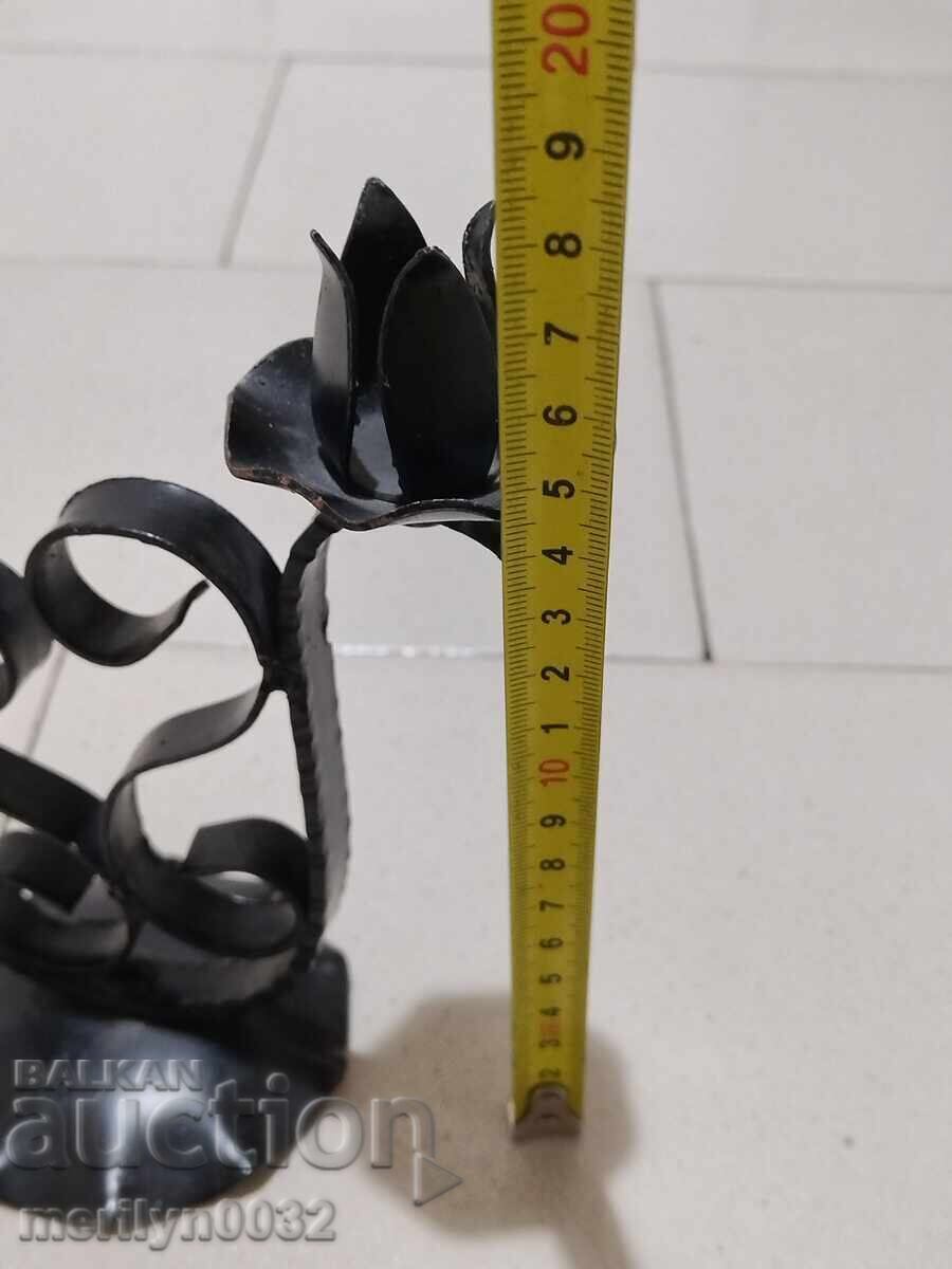 Candlestick wrought iron - 6 Candlestick wrought iron - 6