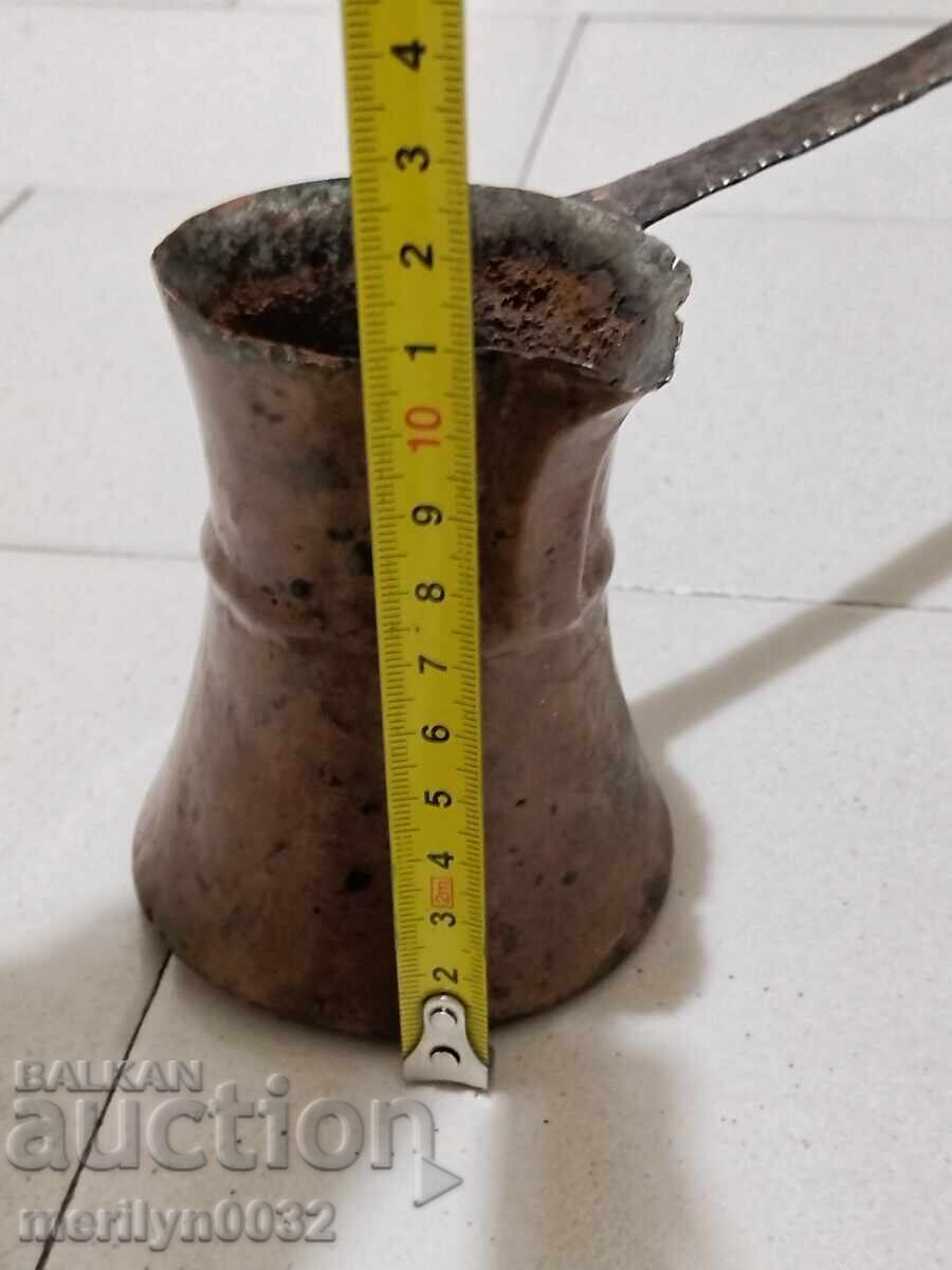 Old tinned copper cezve, coffee pot, copper, copper vessel - 5 Old tinned copper cezve, coffee pot, copper, copper vessel - 5