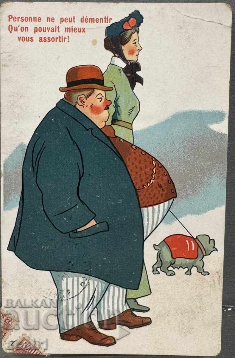 PSV Humorous postcard 1913