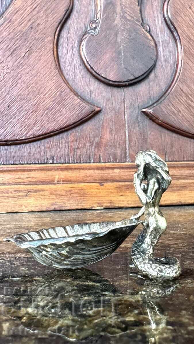 Ασημένιο ειδώλιο γοργόνας, 800 λεπτότητα, βάρος 40 γραμμάρια με τιμή 70.00 BGN | € 35.79