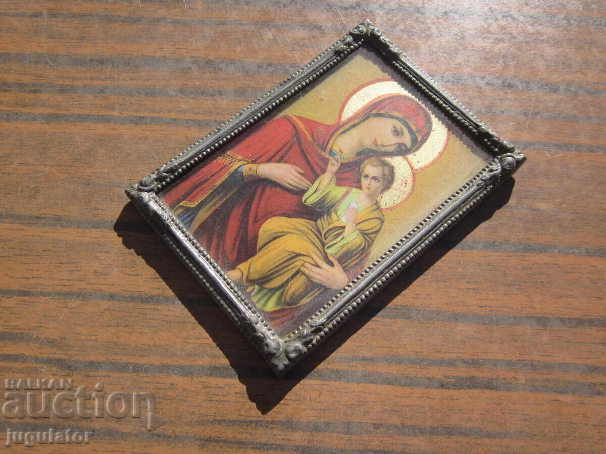 Auction Kingdom of Bulgaria small home icon Virgin Mary with the child Auction Kingdom of Bulgaria small home icon Virgin Mary with the child
