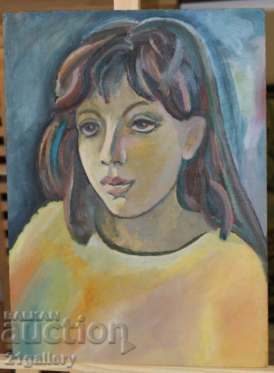 Auction  Oil painting female portrait