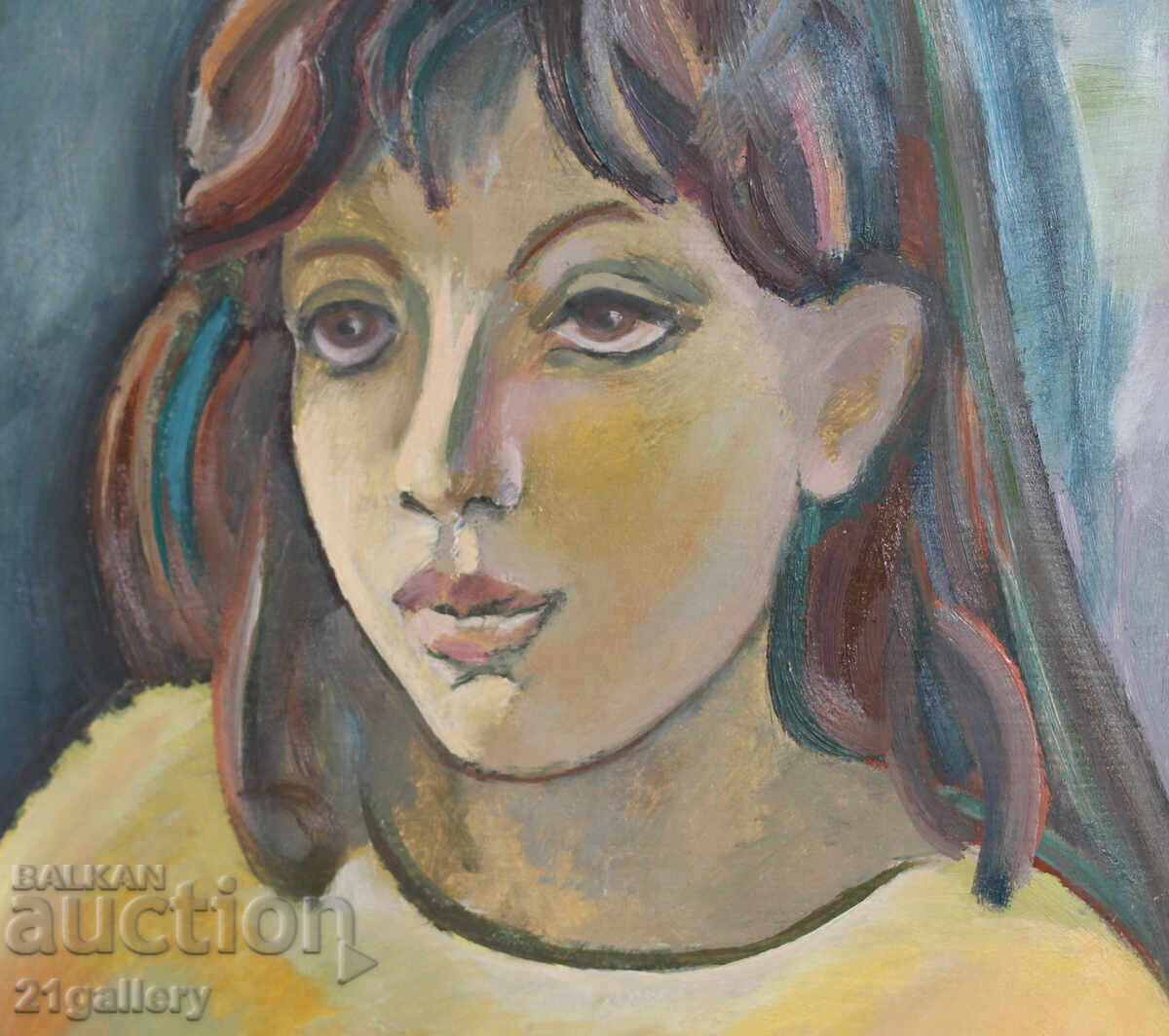 Oil painting female portrait - 6