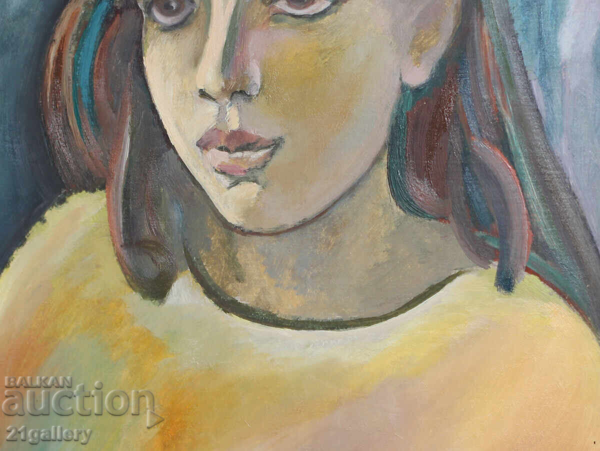 Oil painting female portrait - 7