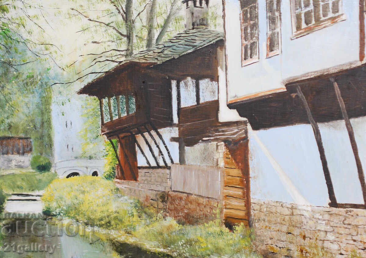 Delivery of Miron Manliherov/ oil paints, ''Landscape from Tryavna''1999 Delivery of Miron Manliherov/ oil paints, ''Landscape from Tryavna''1999