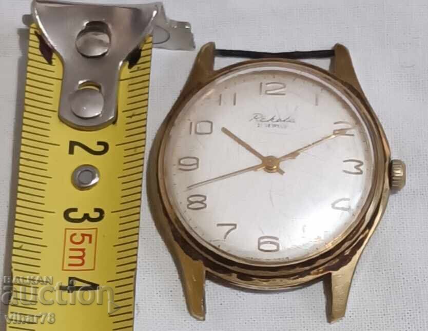 Auction MEN'S 20 MICRON GOLD PLATED WRISTWATCH RACKET Auction MEN'S 20 MICRON GOLD PLATED WRISTWATCH RACKET