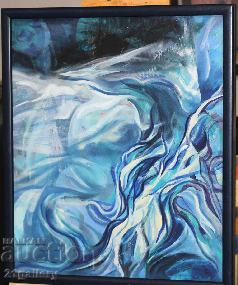 Auction Abstract composition, oil paints Auction Abstract composition, oil paints