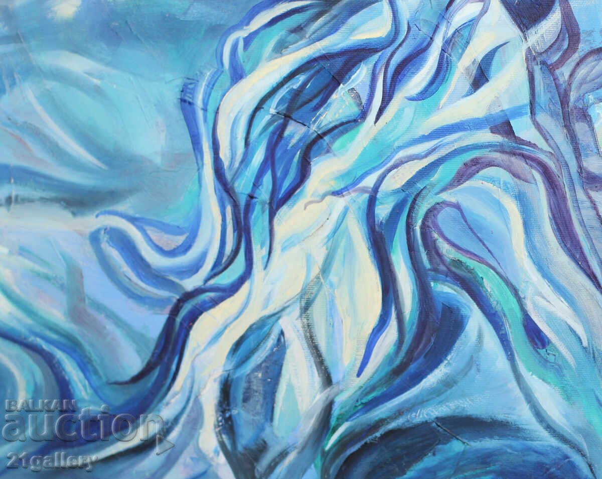 Abstract composition, oil paints - 6 Abstract composition, oil paints - 6