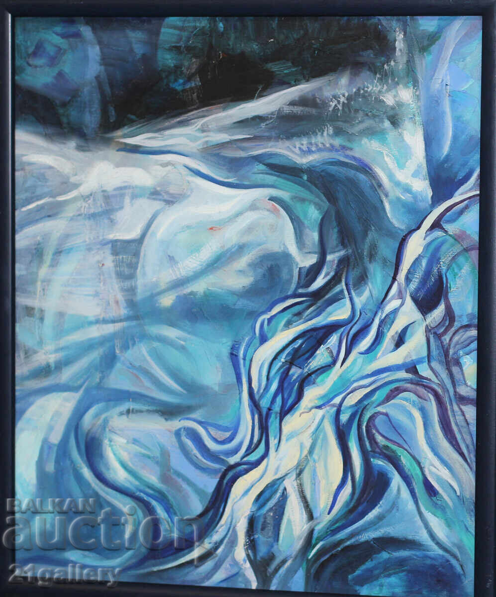 Abstract composition, oil paints Abstract composition, oil paints