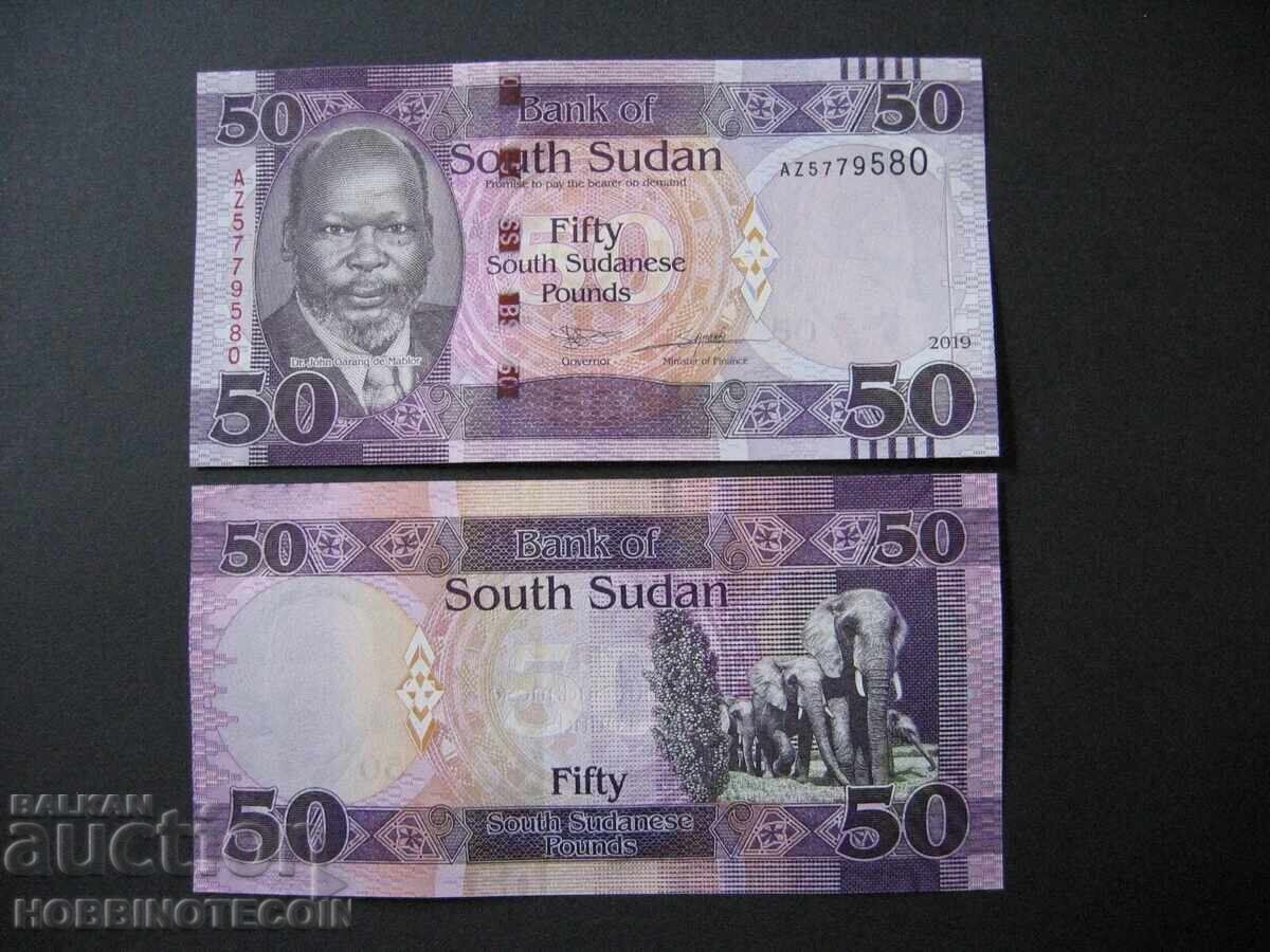 SOUTH SUDAN 50 Pounds issue 2019 NEW UNC SOUTH SUDAN 50 Pounds issue 2019 NEW UNC