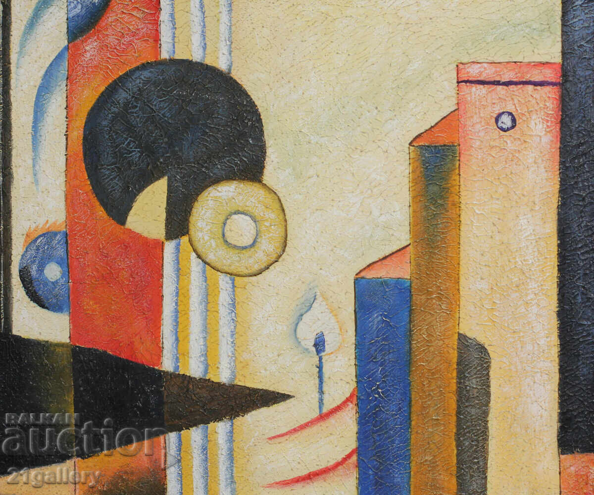 Auction  Abstract landscape, oil paints