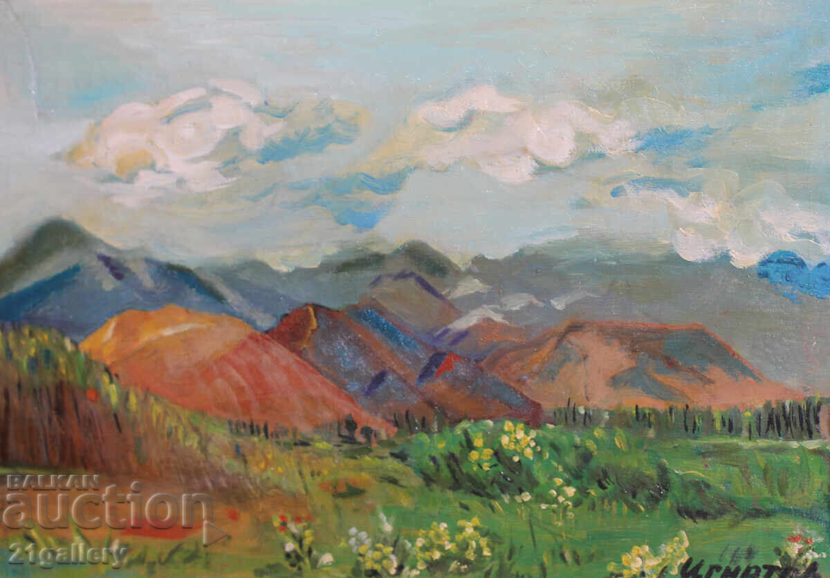 Danail Ignatov landscape, oil painting with price 550.00 BGN | € 281.21 Danail Ignatov landscape, oil painting with price 550.00 BGN | € 281.21