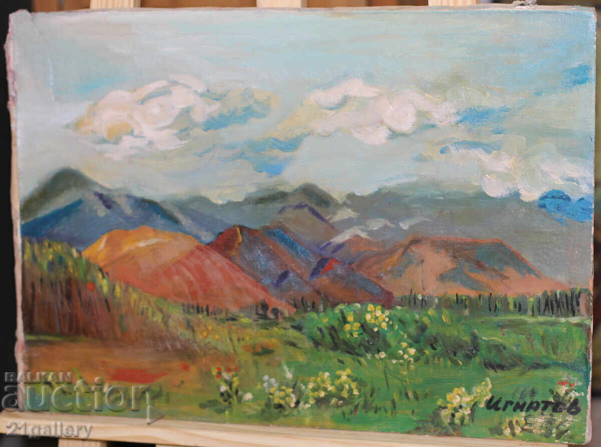 Auction Danail Ignatov landscape, oil painting Auction Danail Ignatov landscape, oil painting