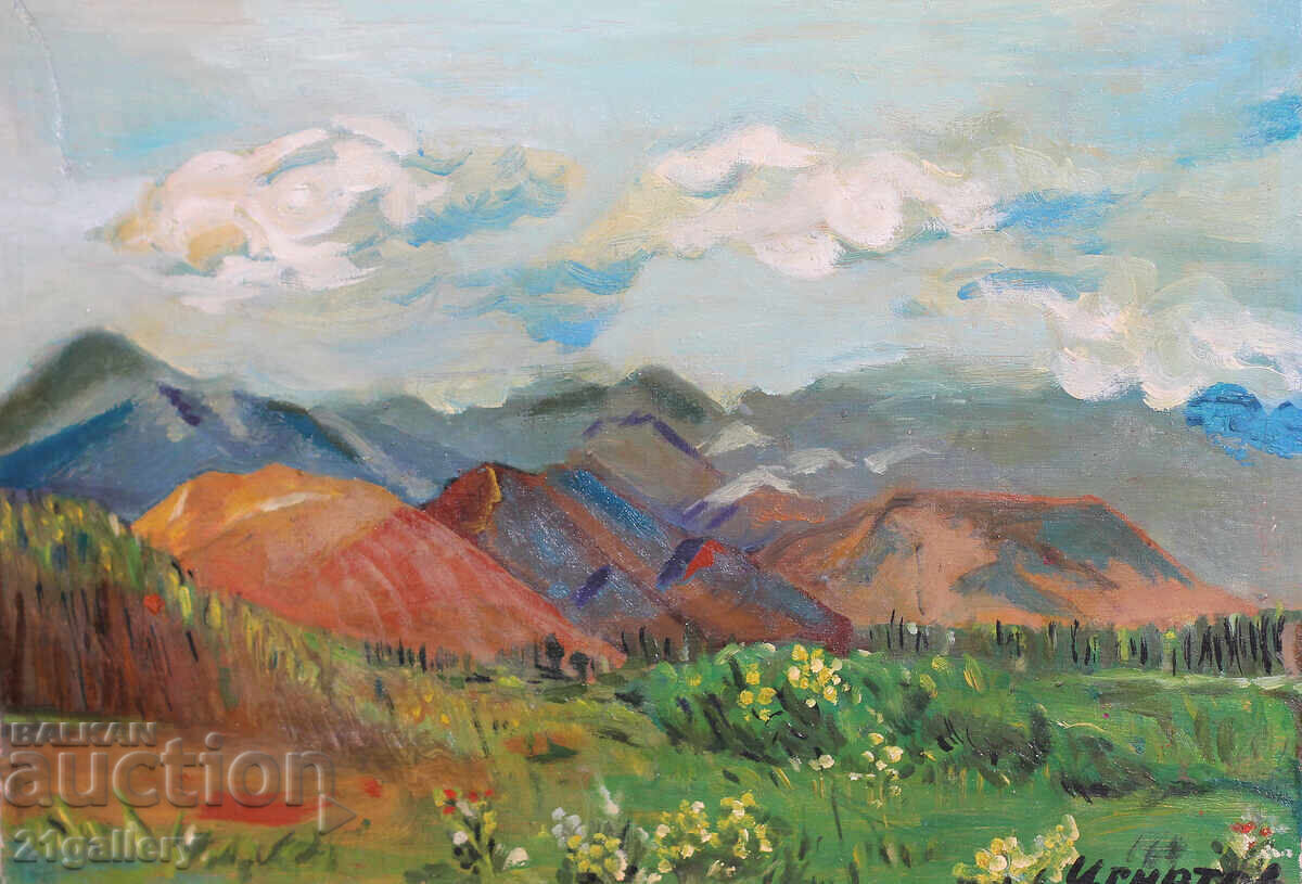 Danail Ignatov landscape, oil painting Danail Ignatov landscape, oil painting