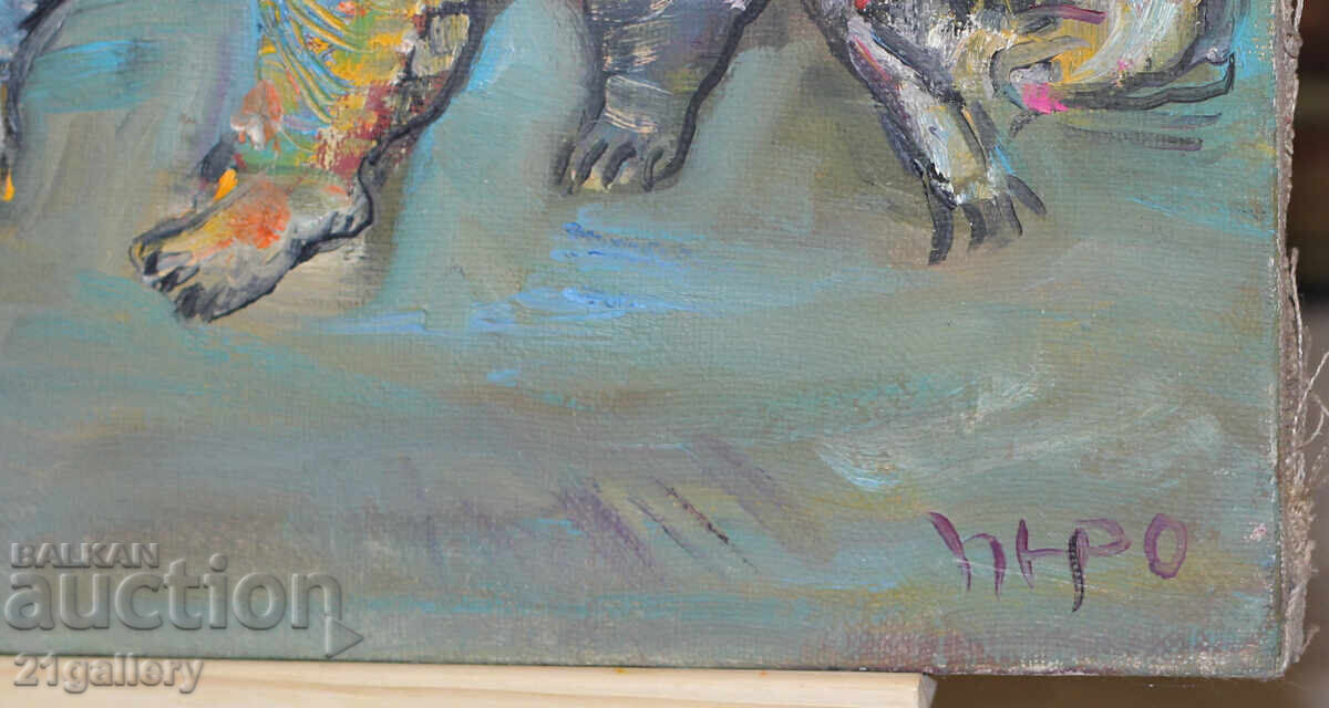 Contemporary painting abstract portrait, oil paints - 7 Contemporary painting abstract portrait, oil paints - 7