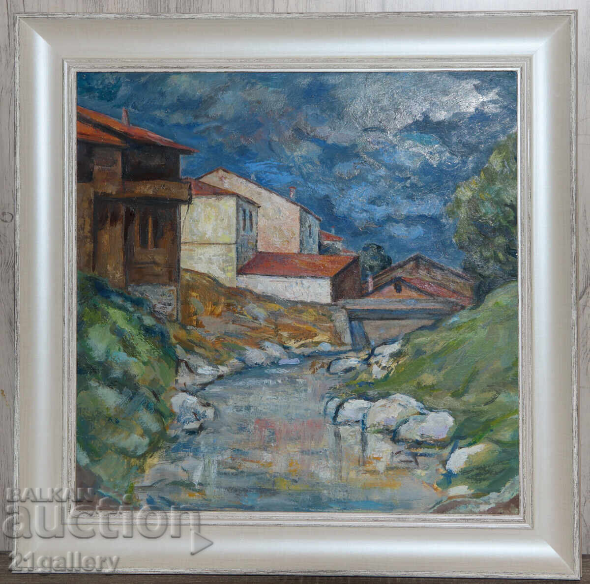 Auction  Cityscape, oil painting