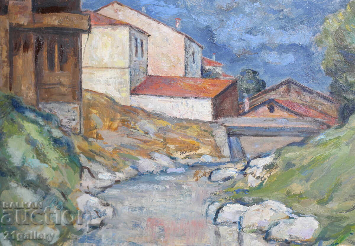 Cityscape, oil painting - 6