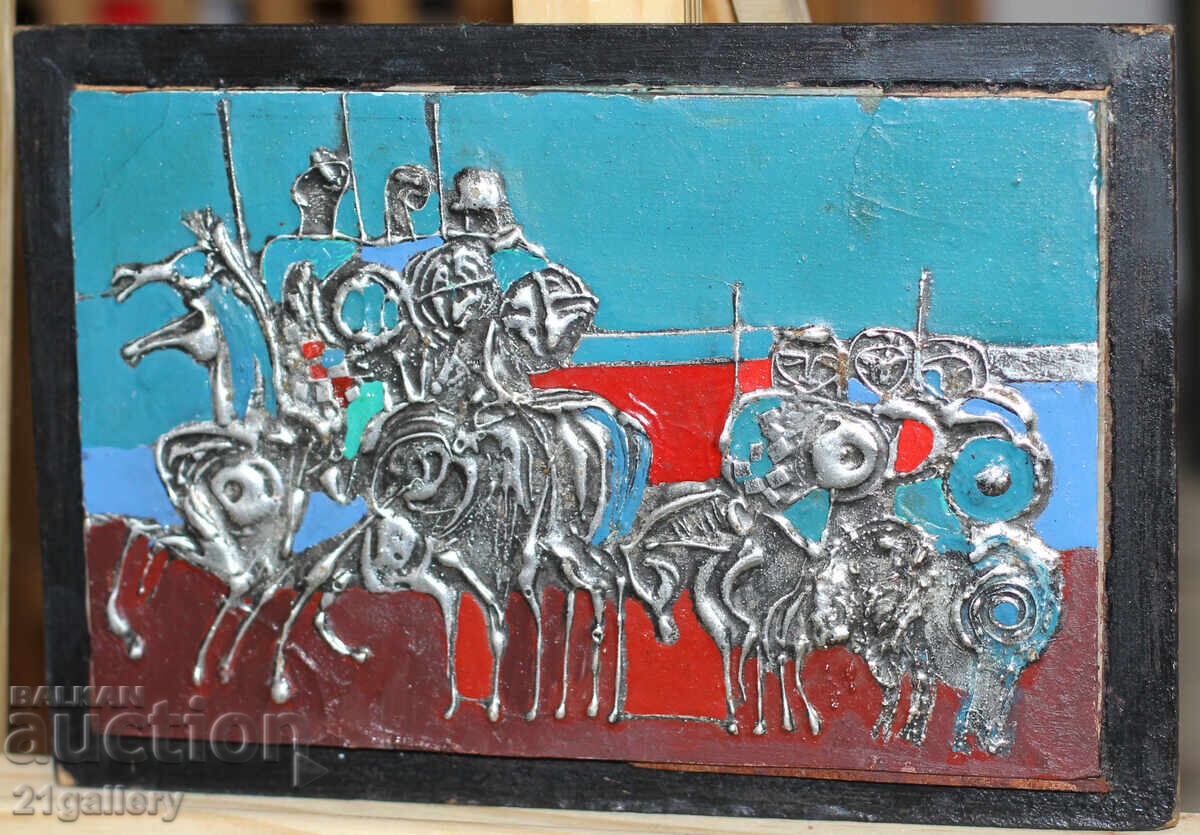 Dimitar Bogdanov (1961-) Metal Sculpture Riders with price 300.00 BGN | € 153.39 Dimitar Bogdanov (1961-) Metal Sculpture Riders with price 300.00 BGN | € 153.39