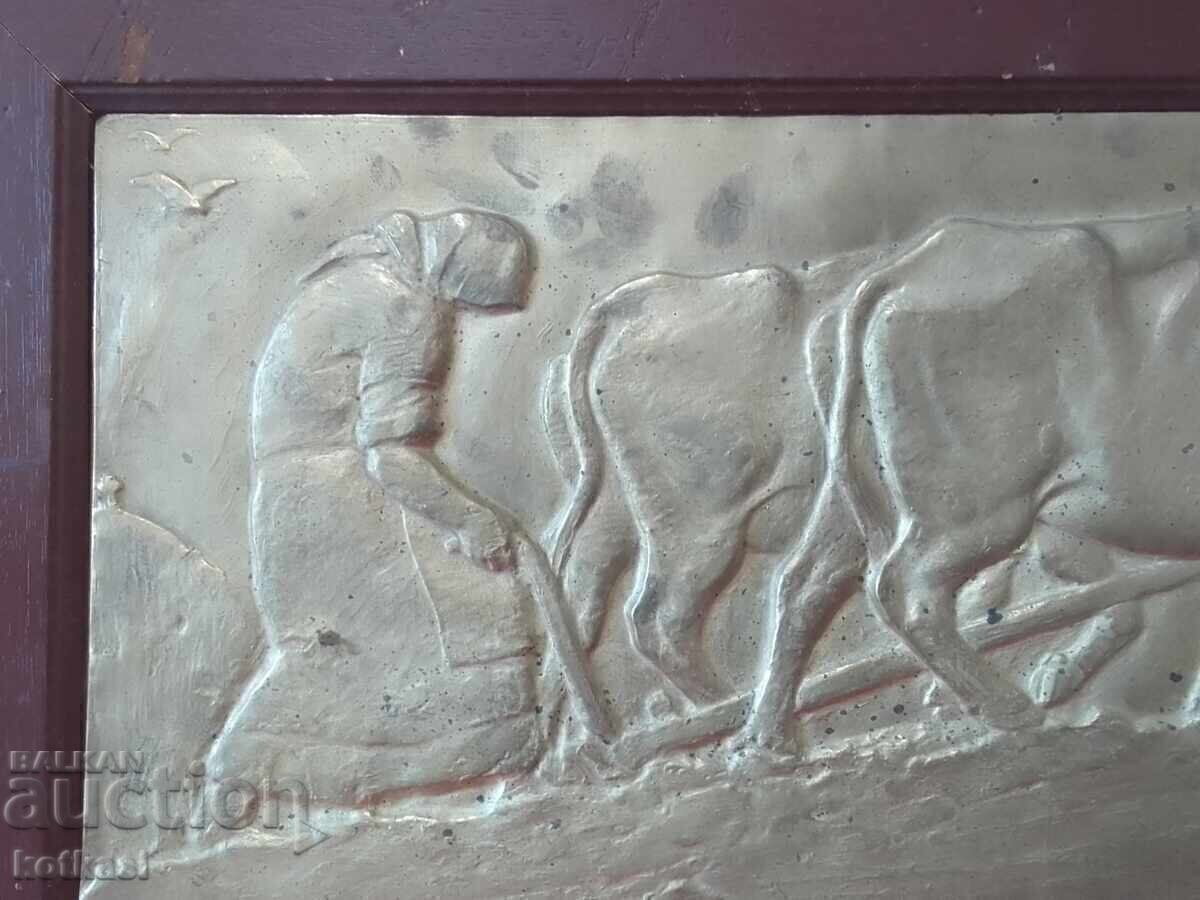 Prof. A. Dudulov vechi tablou din cupru Femeie din Oran cu preț 485.00 BGN | € 247.98 Prof. A. Dudulov vechi tablou din cupru Femeie din Oran cu preț 485.00 BGN | € 247.98